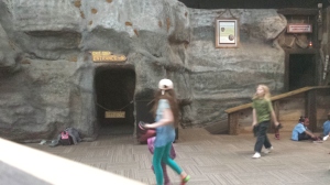 Underground Arkansas. Yes, it's a little blurry. Good luck getting your kids to stay still here long enough for a photo.